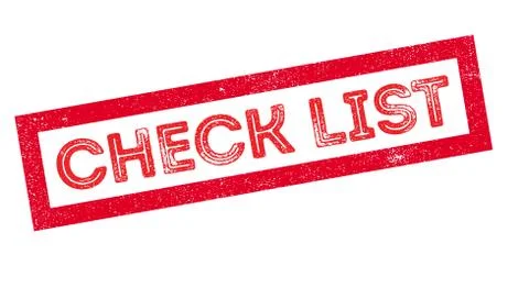 Check List rubber stamp Stock Illustration
