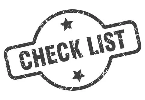 Check list sign Stock Illustration