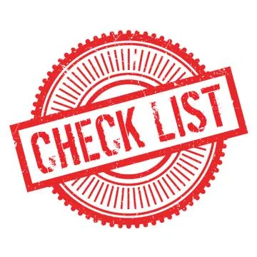 Check list stamp Stock Illustration