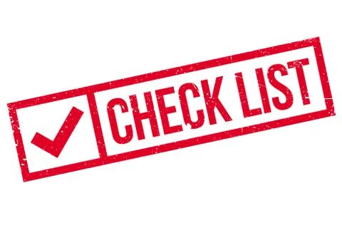 Check list stamp 스톡 일러스트