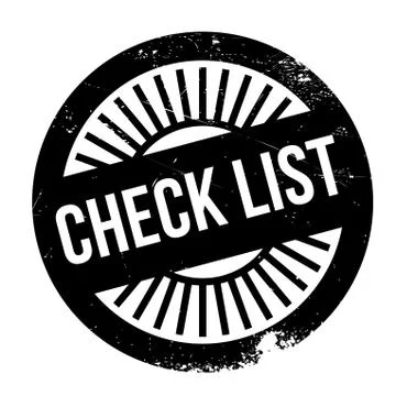Check list stamp Stock Illustration