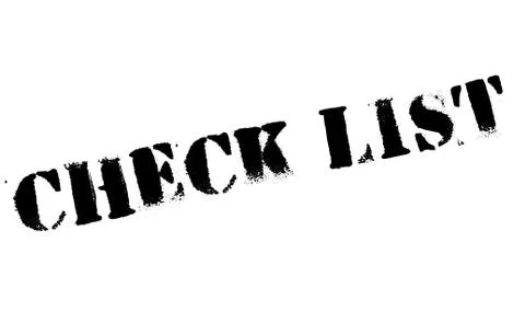Check list stamp Stock Illustration