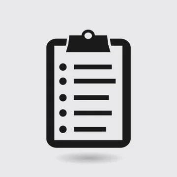 Check list symbol Stock Illustration