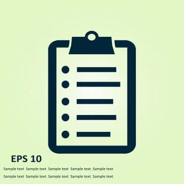 Check list symbol. Stock Illustration
