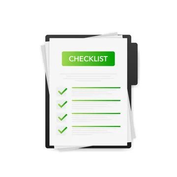 Check List tablet on white background. Ok sign. Vector illustration. Stock Illustration