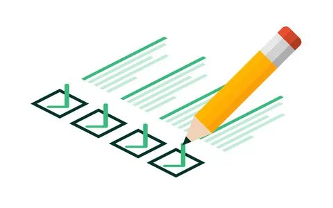 Check List tablet on white background. Ok sign. Vector illustration. Stock Illustration