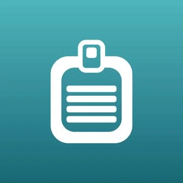 Check list vector icon Flat design list icon isolated document Stock Illustration