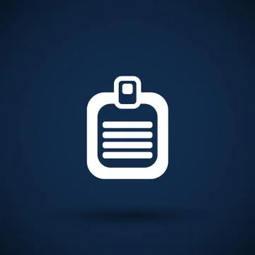 Check list vector icon Flat design isolated document Stock Illustration