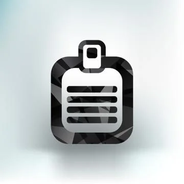 Check list vector icon Flat design isolated document Stock Illustration