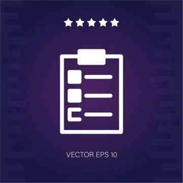 Check list vector icon Stock Illustration