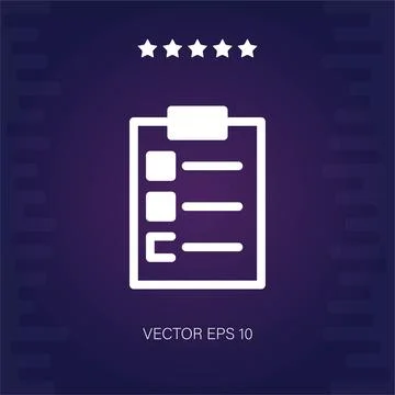 Check list vector icon Stock Illustration