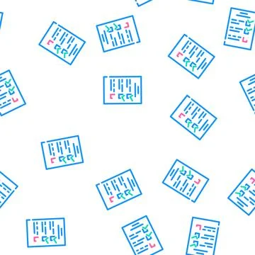 Check list vector seamless pattern 库存插图