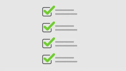 Check list web template. Stock-Footage 262536460