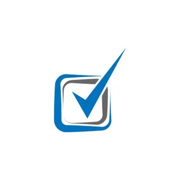 Check logo icon element Stock Illustration