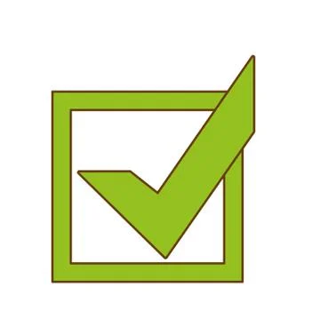 Check mark accept icon image Stock Illustration
