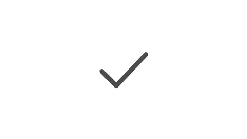 Check Mark Animating in Seamless Loop Vídeo Stock 346649224