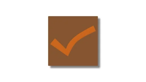 Check Mark Animation Appearing Smoothly for Task Completion, Approval, or S.. Stock Footage 310199033