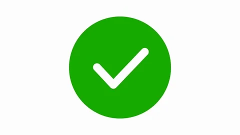 Check Mark Animation  Flat And Modern Style Video Footage Stock Footage 324627754