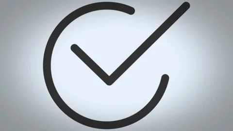 Check mark animation Stock Footage 286174176