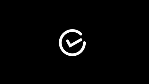 Check mark animation icon. Approved tick mark icon animated video Video stock 306487604