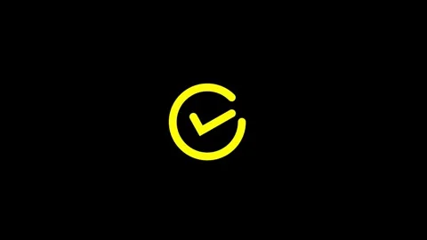Check mark animation icon. Approved tick mark icon animated video Stock Footage 306487608