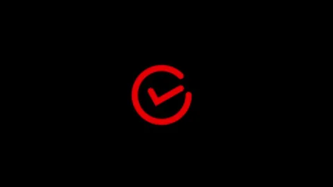 Check mark animation icon. Approved tick mark icon animated video Stock Footage 306487610