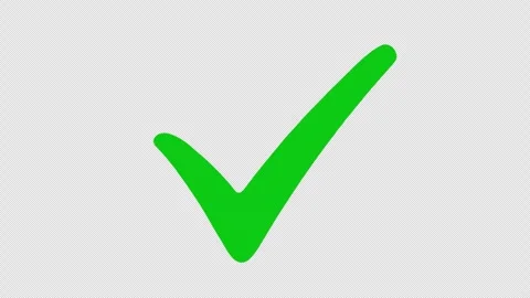 Check Mark Approved Icon Animation with Smooth Tick Effect 4K. Stock Footage 337867685