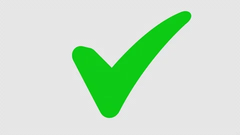 Check Mark Approved Icon Animation with Smooth Tick Effect 4K. 스톡 동영상 337867701