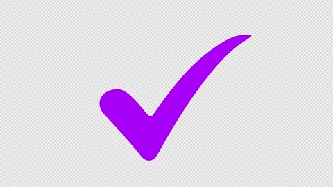 Check Mark Approved Icon Animation with Smooth Tick Effect 4K. Stock Footage 337867713