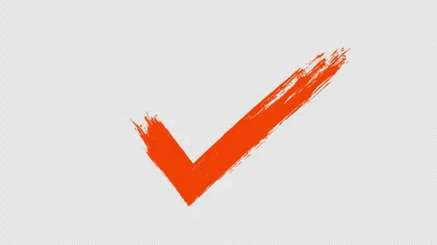 Check Mark Approved Icon Animation with Smooth Tick Effect 4K. Stockbeeldmateriaal 337867751