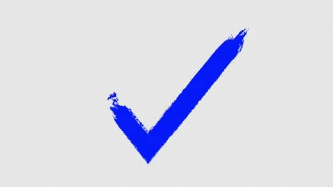 Check Mark Approved Icon Animation with Smooth Tick Effect 4K. Stock Footage 337867760