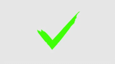 Check Mark Approved Icon Animation with Smooth Tick Effect 4K. Stock Footage 337867767