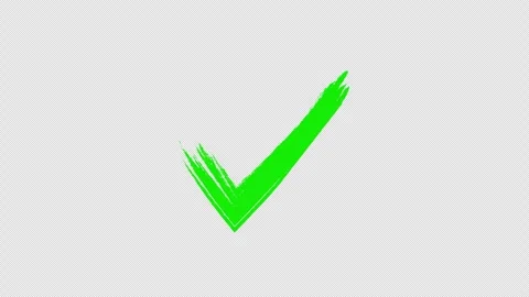 Check Mark Approved Icon Animation with Smooth Tick Effect 4K. Stock Footage 337867777