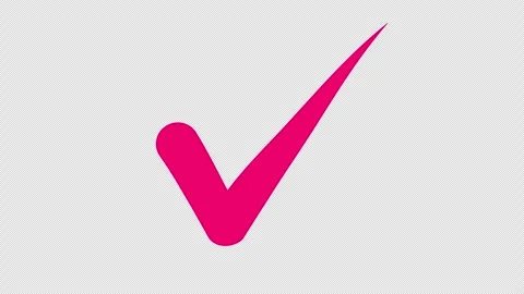 Check Mark Approved Icon Animation with Smooth Tick Effect 4K. Stock Footage 337867795