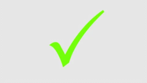 Check Mark Approved Icon Animation with Smooth Tick Effect 4K. Stock Footage 337867822