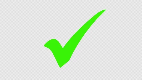Check Mark Approved Icon Animation with Smooth Tick Effect 4K. Stock Footage 337867844