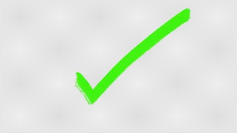Check Mark Approved Icon Animation with Smooth Tick Effect 4K. Stock Footage 337867879