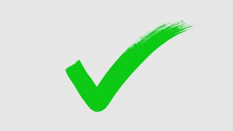 Check Mark Approved Icon Animation with Smooth Tick Effect 4K. Stock Footage 337867907