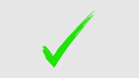 Check Mark Approved Icon Animation with Smooth Tick Effect 4K. Stock Footage 337867946
