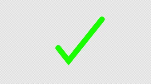 Check mark on black background Stock Footage 327698228