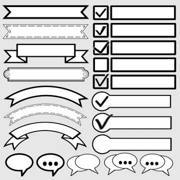 Check mark buttons. Vector illustration. Stock Illustration