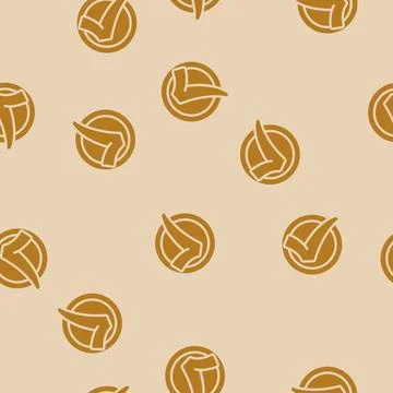 Check mark circle glyph vector seamless pattern Stock Illustration