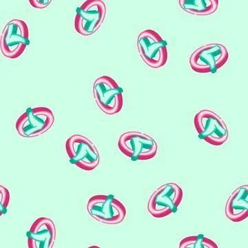 Check mark circle isometric icon seamless pattern イラスト素材