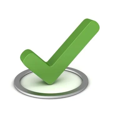Check mark concept illustration Stock Illustration