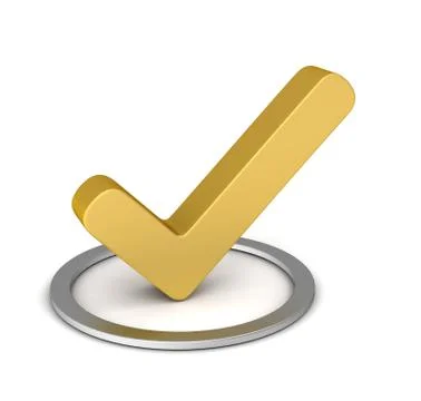 Check mark concept illustration Stock Illustration