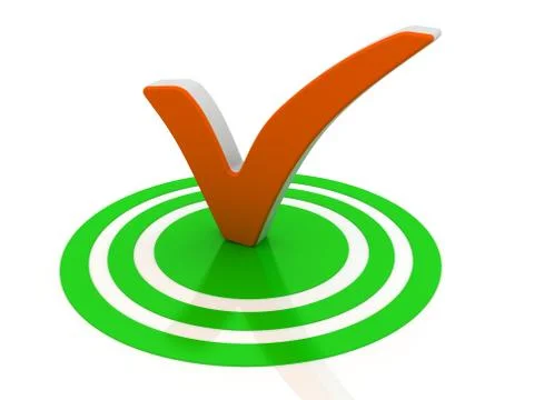 Check Mark - conceptual image Stock Illustration