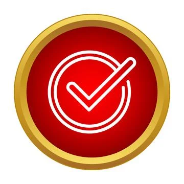 Check mark confirming validation process completion on button イラスト素材