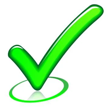 Check mark design icon Stock Illustration