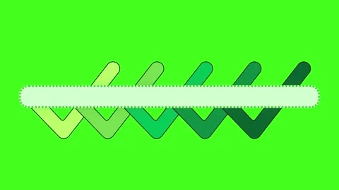 Check mark emoji animation video on green screen Stock Footage 340018559
