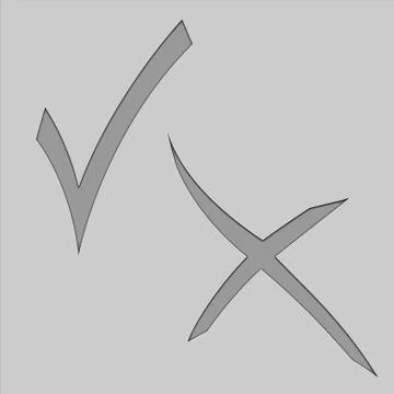 Check mark graphic. Stock Illustration